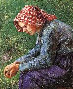 Camille Pissarro Sitting oil